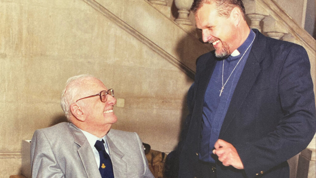 Arthur C. Clarke with Richard Burridge