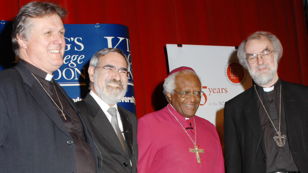Richard Burridge, Jonathan Sacks, Desmond Tutu and Rowan Williams