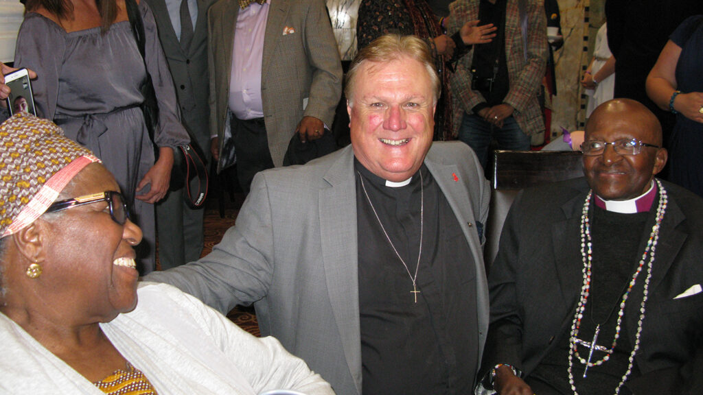 Mama Leah, Richard Burridge and Archbishop Desmond Tutu